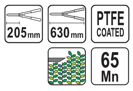 НОЖИЦІ ДО ЖИВОПЛОТУ FLO З ПОСИЛЕНОЮ ФОРМОЮ, 630/205 ММ 99006 фото