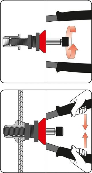 Заклепочник дворучний YATO для нітогайок М3-12 мм, l=360 мм YT-36128 фото
