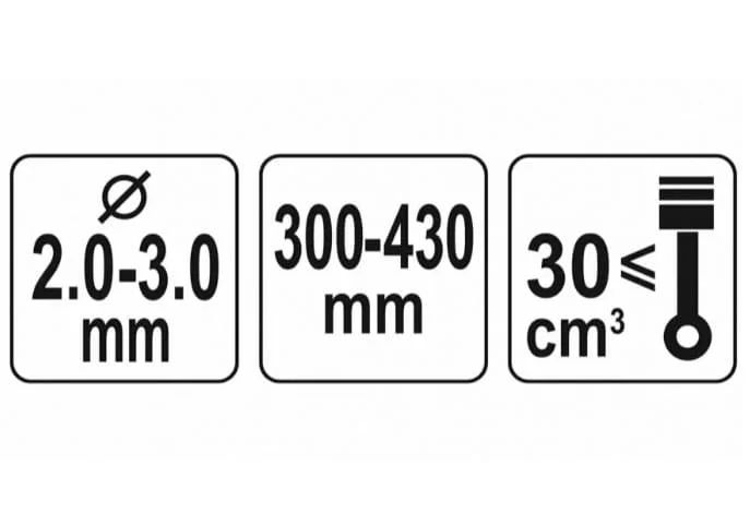 ГОЛОВКА ДЛЯ КРІПЛЕННЯ ЖИЛКИ ДО ГАЗОНОКОСАРОК YT-85001, YT-85003 YATO: Ø=2-3 ММ, L=300-430 ММ СТАЛЕВА YT-85135 фото