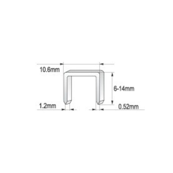 Степлер ударний YATO для скоб: h= 6-10x 1.2x 10.6 мм YT-7004 фото