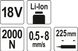 ПІСТОЛЕТ ДЛЯ КЛЕЇВ І ГЕРМЕТИКІВ АКУМУЛ. YATO: LI-ION 18В, 4АГОД, ДЛЯ ТЮБІВ L= 225 ММ, 0.5-8 ММ/С БЕЗ АКУМУЛЯТОРА YT-82889 фото 4