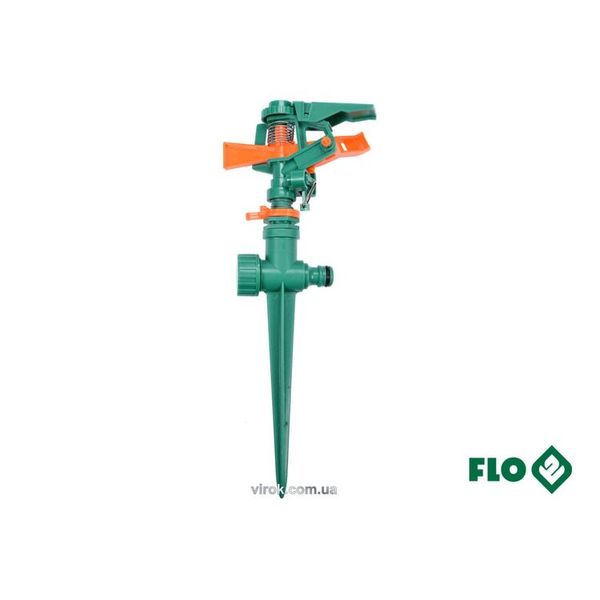 ЗРОШУВАЧ ІМПУЛЬСНИЙ 6-РЕЖИМНИЙ FLO ДО ШЛАНГУ 1/2", ОБЕРТ- 45°-360°, ABS-ПЛАСТИК 89269 фото