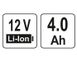 АКУМУЛЯТОР LI-ION YATO : 12 В, 4 АГОД YT-82910 фото 4